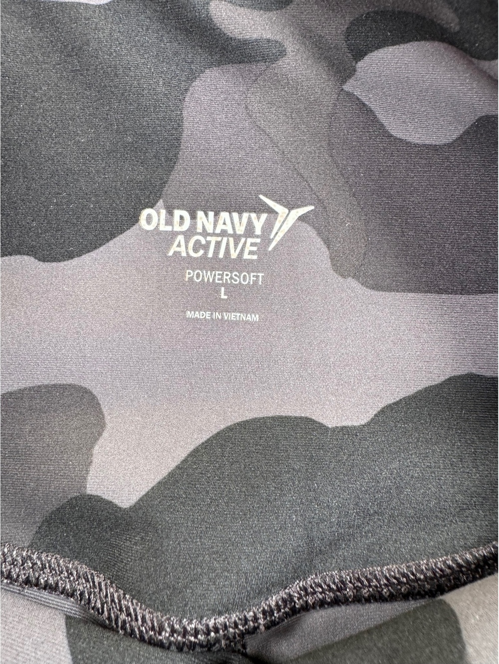Old Navy Active Powersoft Camouflage Leggings Size Large Workout Gym